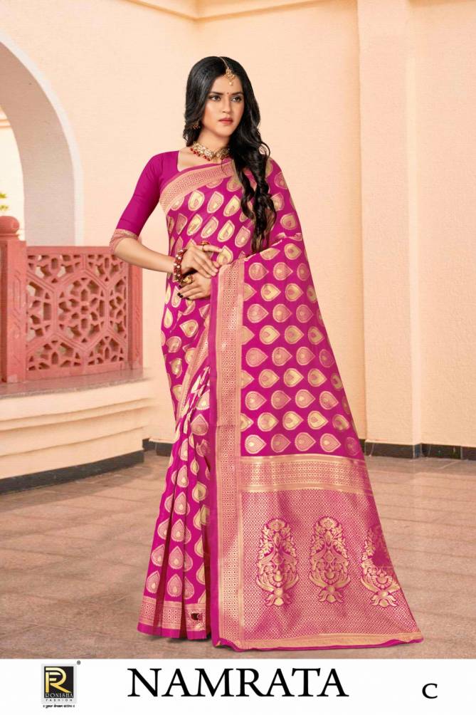 Ronisha Namrata Designer Banarasi Silk Saree Catalog